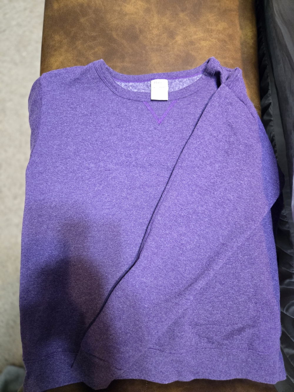 Heather Purple Crewneck Sweatshirt